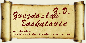 Zvezdoslav Daskalović vizit kartica